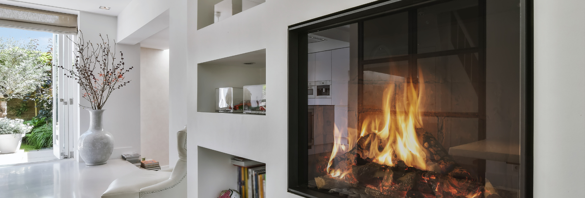 modern electric fireplace