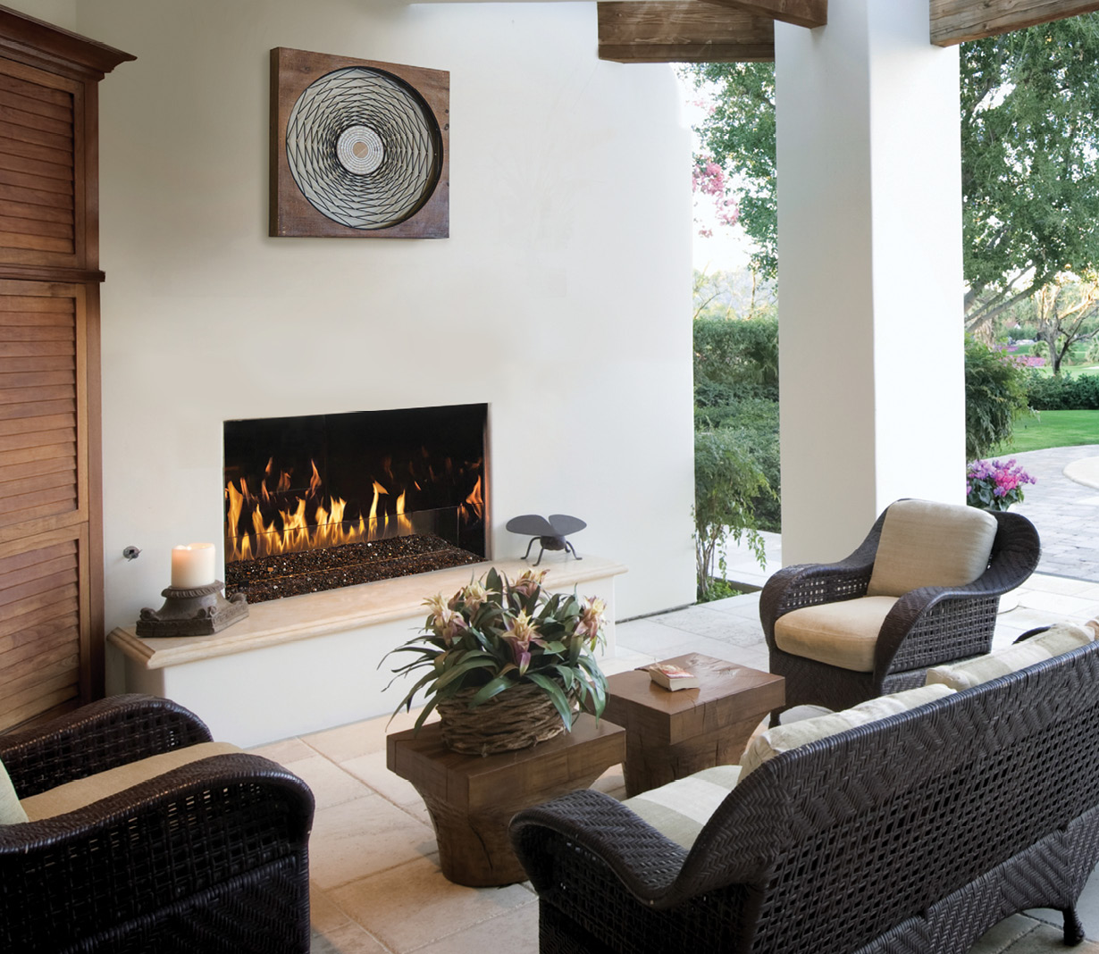 fire garden outdoor fireplace